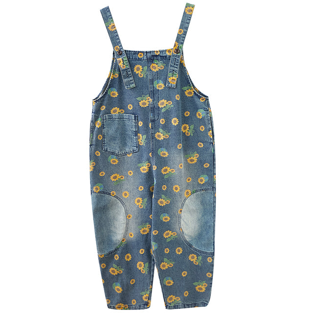 Sunflower Printed Overalls