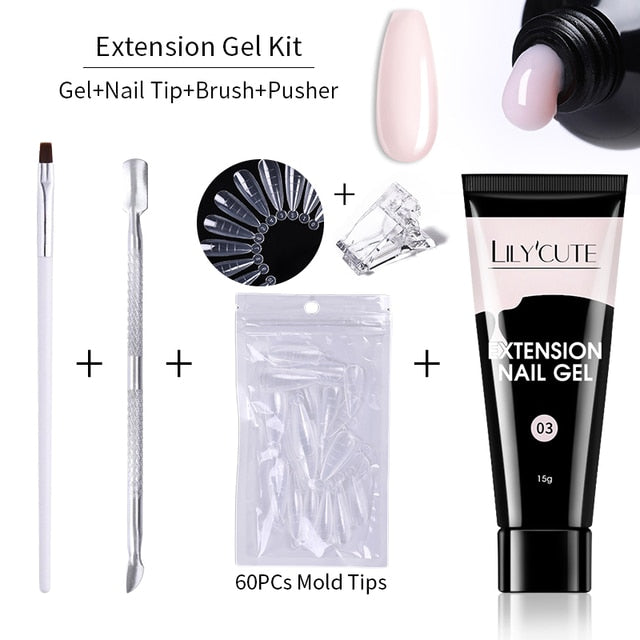 LILYCUTE Nail Extension Gel Set