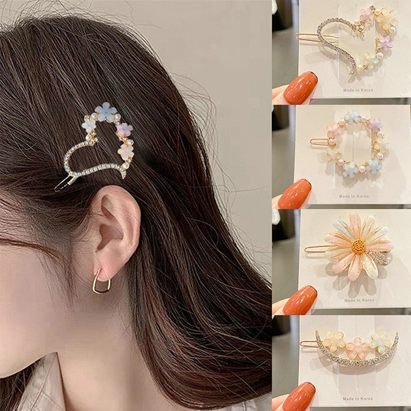 Rhinestone Fairy Hairpins