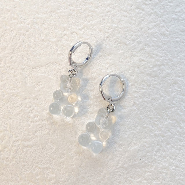 Cute Acrylic Gummy Bear Dangle Earrings